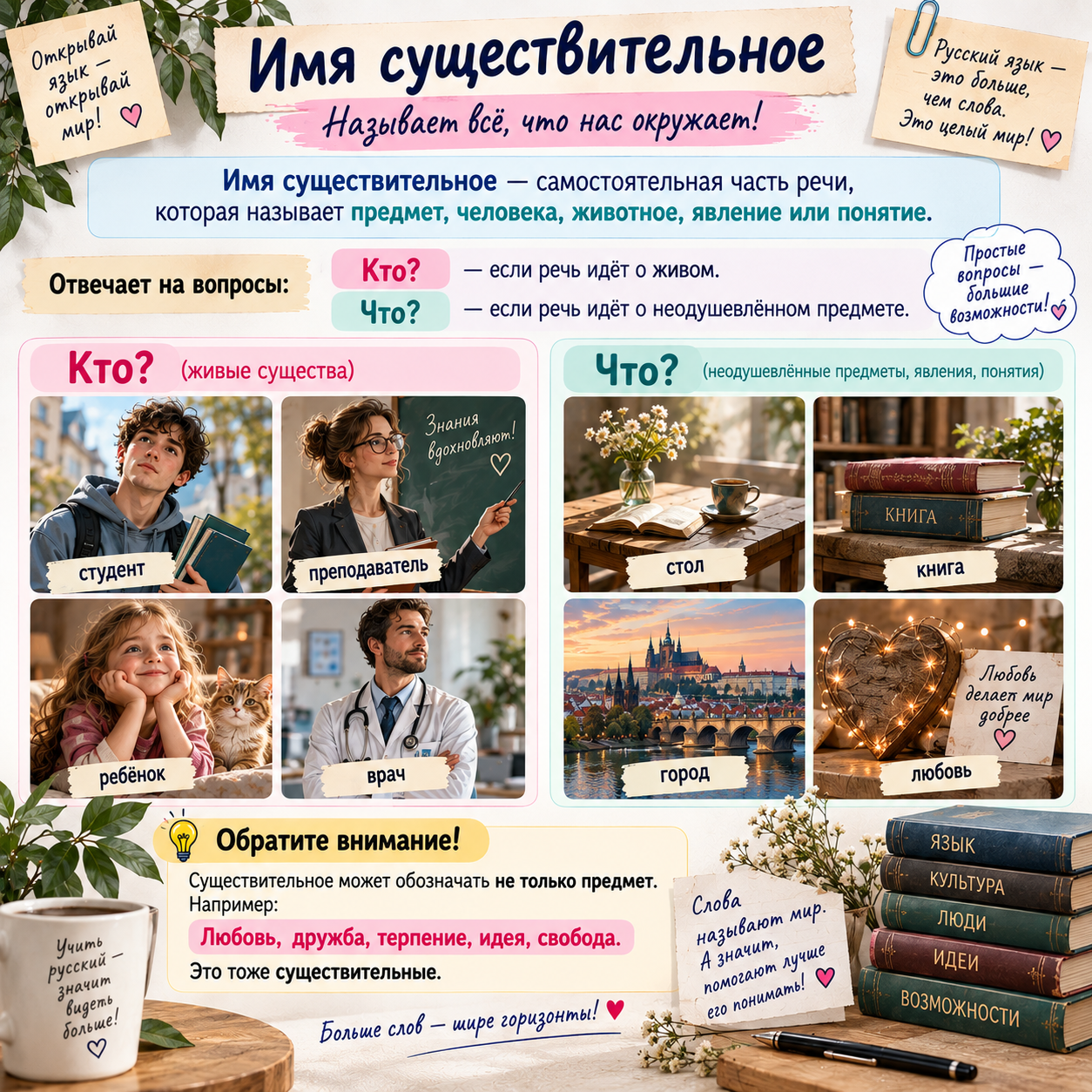Что такое существительное?